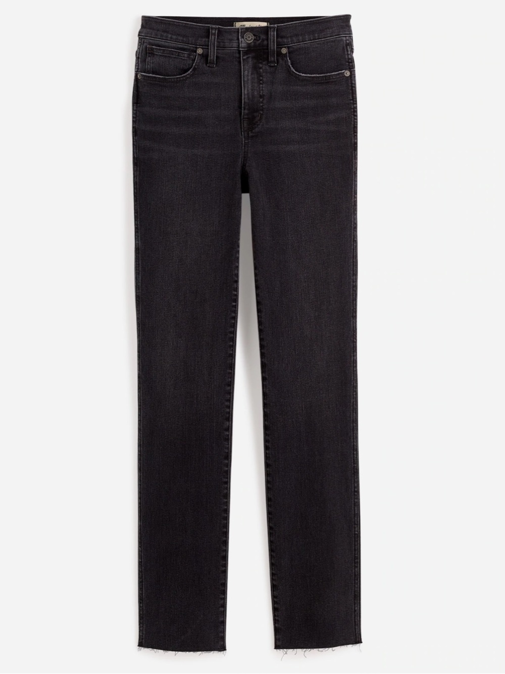 Madewell Mid-Rise Stovepipe Jeans in Armand Wash Black